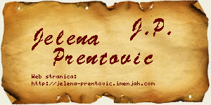 Jelena Prentović vizit kartica